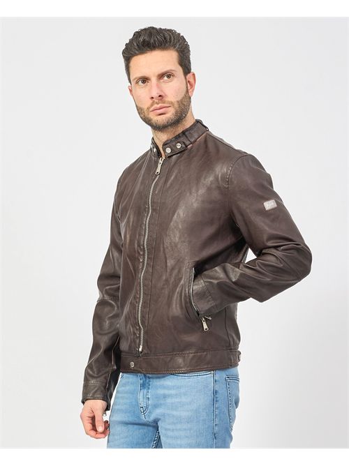 Yes Zee Men's Leather Jacket YES ZEE | J540-G5000232